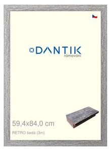 DANTIK rám na obraz 59,4x84 | RETRO šedá (Plexi Čiré)