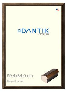 DANTIK rám na obraz 59,4x84 | Forgia Bronzea (Plexi Čiré)