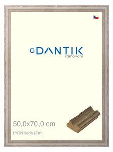 DANTIK rám na obraz 50x70 | LYON šedá (Plexi Čiré)