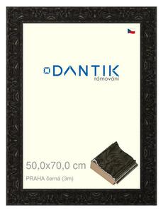 DANTIK rám na obraz 50x70 | PRAHA černá (Plexi Čiré)