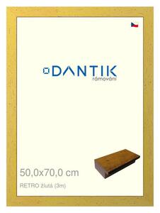 DANTIK rám na obraz 50x70 | RETRO žlutá (Plexi Čiré)