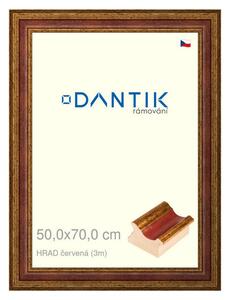 DANTIK rám na obraz 50x70 | HRAD červená (Plexi Čiré)