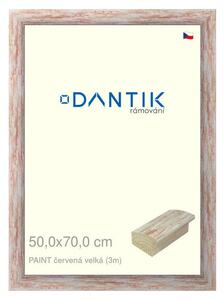 DANTIK rám na obraz 50x70 | PAINT červená velká (Plexi Čiré)