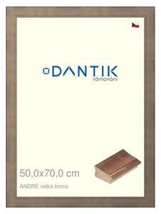 DANTIK rám na obraz 50x70 | ANDRÉ velká bronz (Plexi Čiré)