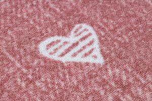 Koberec HEARTS Jeans - ružový