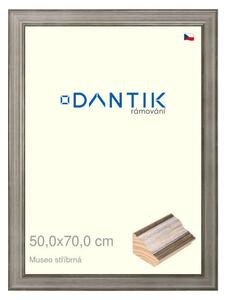 DANTIK rám na obraz 50x70 | Museo stříbrná (Plexi Čiré)