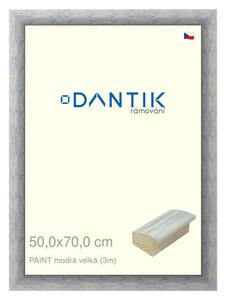 DANTIK rám na obraz 50x70 | PAINT modrá velká (Plexi Čiré)