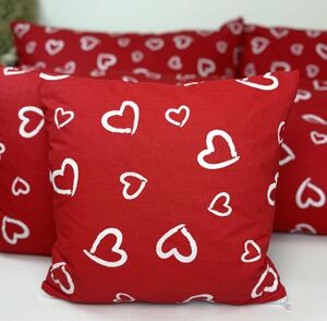 Zdravsi-spanok Obliečka na vankúš Heart Red 40x40 cm