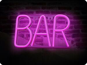 Forever light Neon LED dekorácia, BAR, ružová, 3xAA/USB [RTV100301]