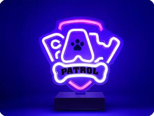 TelForceOne LED NEON dekorácia na stojane LABKOVÁ PATROLA - LOGO [GSM189324]