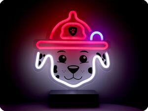 TelForceOne LED NEON dekorácia na stojane LABKOVÁ PATROLA - MARSHALL [GSM189325]
