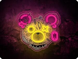 Forever Light Neon ART LED dekorácia PUNK TEDDY BEAR stmievateľná, 5V, USB [RTV100288]