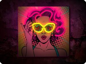 Forever Light Neon ART LED dekorácia POWER WOMAN stmievateľná, 5V, USB [RTV100307]