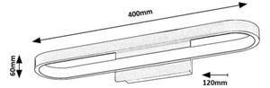 Rabalux 75055 - LED kúpeľňové osvetlenie zrkadla ODRAN LED/15W/230V IP44 40 cm