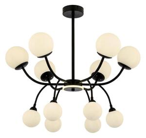 Luster na tyči DAISY 12xG9/10W/230V, čierny
