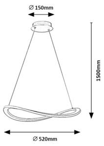 Rabalux 72281 - LED luster na lanku KALLIRA LED/40W/230V 3000K