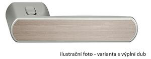 Dverové kovanie TWIN ALLEGRA 1618 FAST LOCK (XR - BEZ VÝPLNE), klika/klika s uzamykáním levá, Twin XR (inoxchróm)