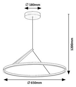 Rabalux 72352 - LED závesný luster na lanku RENARA LED/40W/230V 3000K