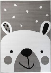 Detský koberec PINKY Q163A Cute Bear sivý