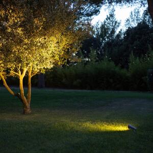 LED solárne bodové svetlá OJE, sivé, stmievateľné, senzor denného svetla,, Hliník / sivá / zinok, Plast, Moderný, Vonkajše bodové svietidlo / bodateľné do zeme