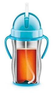 Tescoma BAMBINI detská termoska so slamkou, modrá