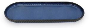 Toro Kameninový oválny tanier, 36 x 13,5 cm, modrá