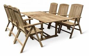 7-dielny set záhradného nábytku Bali II, teak