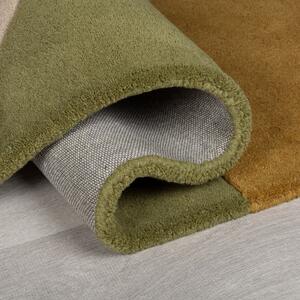 Zelený vlnený koberec 180x120 cm Lozenge - Flair Rugs