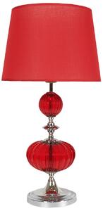CLX Stolná klasická lampa MARCHE, 1xE27, 60W, červená