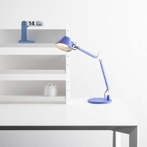 Stolová lampa Artemide Tolomeo Micro, modrá, Modrá, Pracovňa / Kancelária, Hliník, Dizajn, Stolová lampa