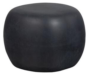 Antracitový okrúhly konferenčný stolík ø 50 cm Pebble – vtwonen