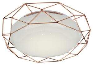 CLX LED stropné osvetlenie IGNAZIO, 24W, denná biela, 43cm, okrúhle, zlaté
