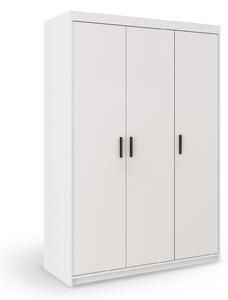 Šatníková skriňa Elenas 3D 133 x 190 x 53 cm - biela