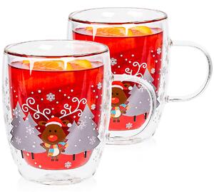 4Home Termo pohár Mug Reindeer Hot&Cool 270 ml, 2 ks