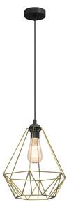 Luster na lanku BASKET 1xE27/60W/230V pr. 35 cm zlatá