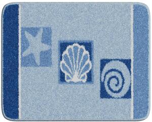 LineaDue AQUATICA - Kúpeľňová predložka modrá Rozmer: 65x115 cm
