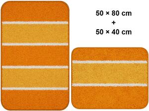 LineaDue WAYMORE - Kúpeľňový koberček oranžový Rozmer: 40x50 cm