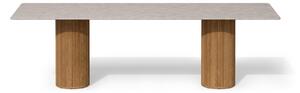 Tribu Barový stôl Otto, Tribu, obdĺžnikový 320x110x93 cm, rám teak, doska keramika dekor scisto