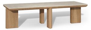Tribu Nízky stolík Amanu, Tribu, obdĺžnikový 155x58x42 cm, rám teak, doska keramika dekor scisto