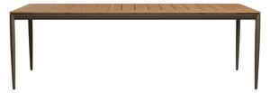 Tribu Jedálenský stôl Nagomi, Tribu, obdĺžnikový 240x100x74,8 cm, rám hliník farba linen, doska teak