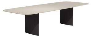 Tribu Jedálenský stôl Lucca, Tribu, obdĺžnikový 320x125x75,6 cm, rám hliník farba linen, doska keramika dekor pompei