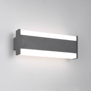LED vonkajšie nástenné svietidlo DAWSON, 30 cm, antracitová IP54 hore/dole, Čierna, Hliník, Moderný, Nástenné svietidlo