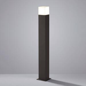 Chodníkové LED svetlo HUDSON, antracitová farba, výška 80 cm, kov, IP44, Čierna, Hliník, Moderný, Osvetlenie príjazdovej cesty