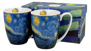 Duo Porcelánový hrnček Van Gogh Starry Night 350 ml sada 2ks