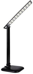 PLX LED stolná stmievateľná kancelárska lampa ILLINOIS, 9W, teplá biela, čierna