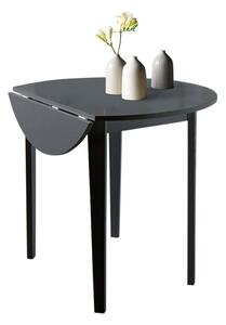 Čierny skladací jedálenský stôl Støraa Trento Quer, ⌀ 92 cm