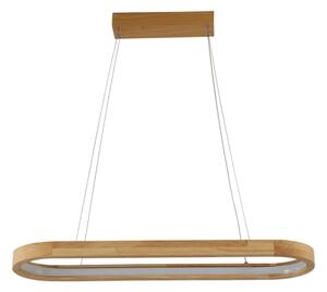 Brilagi - Drevený LED luster UMEA WOOD na lanku, 30W, 230V, 70x20 cm
