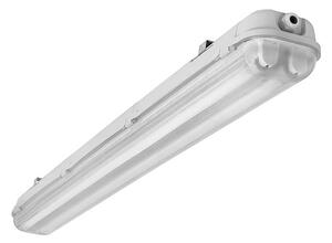 LUMINES Prachotesné osvetlenie pre LED trubice LADA, 2xG13, 36W, 126cm, šedé
