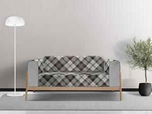 Ervi gobelínový prehoz na sedačku/posteľ - Tradičný šedý tartan