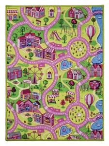 Associated Weavers , Detský kusový koberec cesty Sweet Town, 95x133, viacfarebná, detská izba